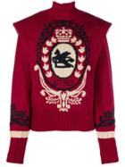 Etro Pauldron-shoulder Knit Sweater - Red