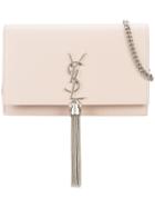 Saint Laurent Monogram Kate Shoulder Bag - Pink & Purple