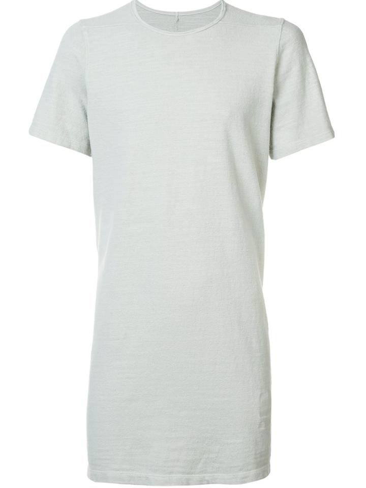 Rick Owens Drkshdw Longline T-shirt, Men's, Size: Small, Grey, Cotton
