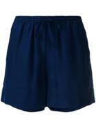 P.a.r.o.s.h. Ribbon Tied Shorts - Blue