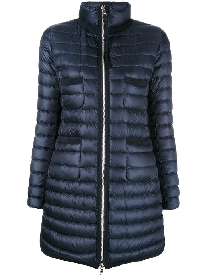 Moncler Bogue Padded Coat, Women's, Size: 3, Blue, Polyamide/feather Down