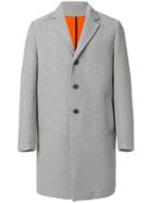Msgm Classic Single-breasted Coat - Grey