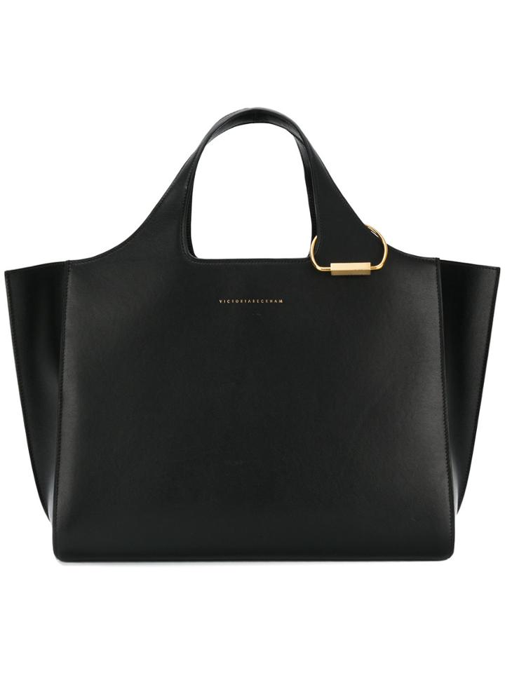 Victoria Beckham Logo Stamp Tote - Black