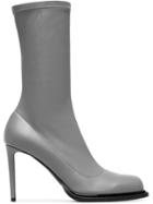 Stella Mccartney Grey Sock 105 Boots