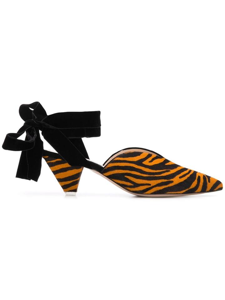 Attico Attico Fw18caravz Zebra-zebra Furs & Skins->calf Leather -