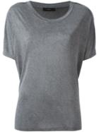 Diesel Loose Fit T-shirt, Women's, Size: Xxs, Grey, Viscose