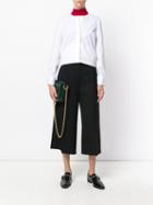 Brunello Cucinelli - Ribbed Collar Shirt - Women - Cotton/polyamide/spandex/elastane - Xl, White, Cotton/polyamide/spandex/elastane