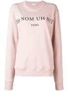 Ih Nom Uh Nit Oversized Sweatshirt - Pink & Purple