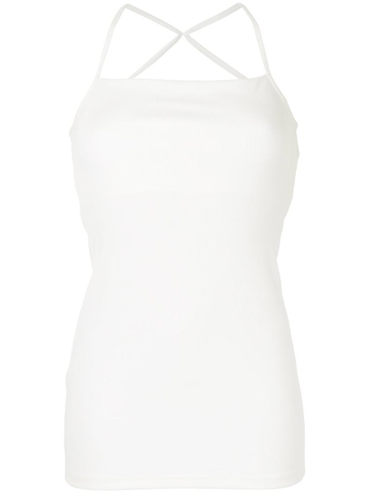 Christopher Esber Cross Back Fitted Vest Top - White