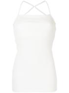 Christopher Esber Cross Back Fitted Vest Top - White