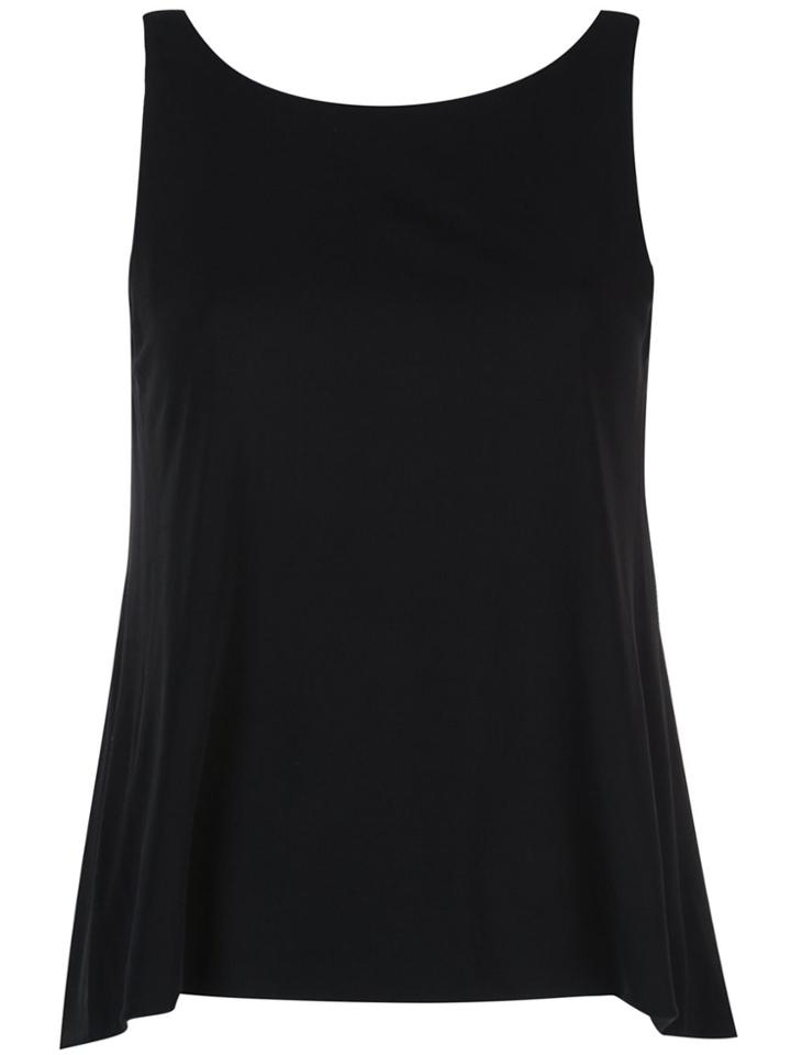 Peter Cohen Flared Tank Top - Black
