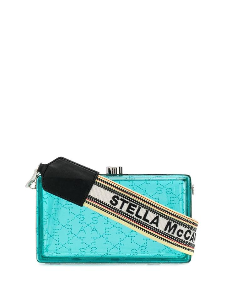 Stella Mccartney Logo Clutch - Blue