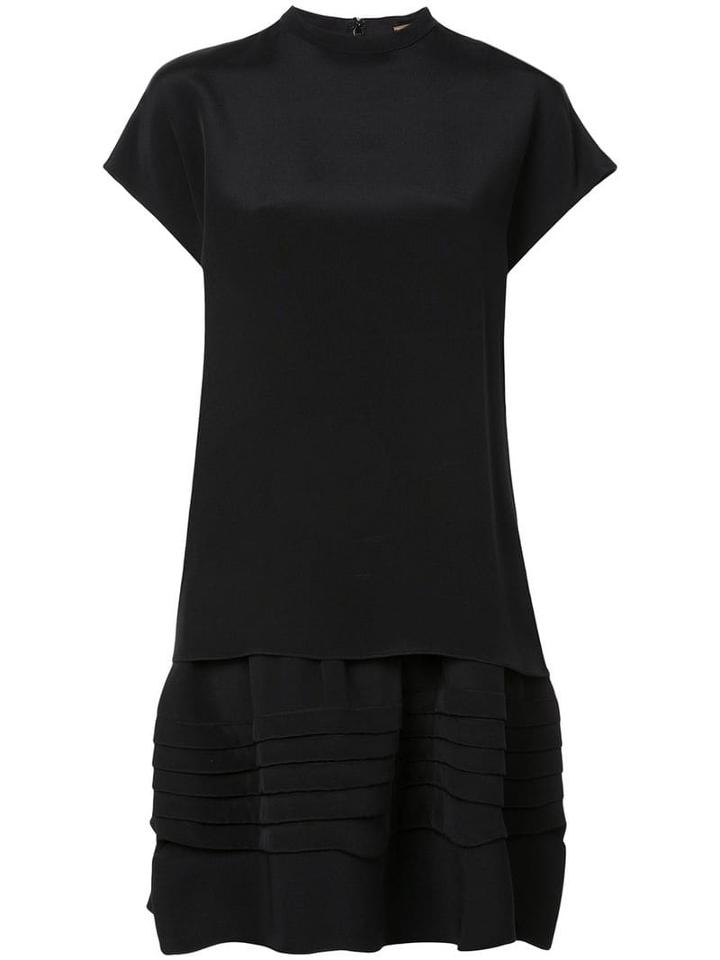 Adam Lippes Short-sleeve Flared Dress - Black