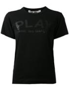 Comme Des Garçons Play Logo Print T-shirt, Women's, Size: Medium, Black, Cotton