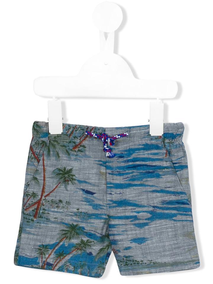 Simple Kids - Tulum Shorts - Kids - Cotton - 24 Mth, Blue