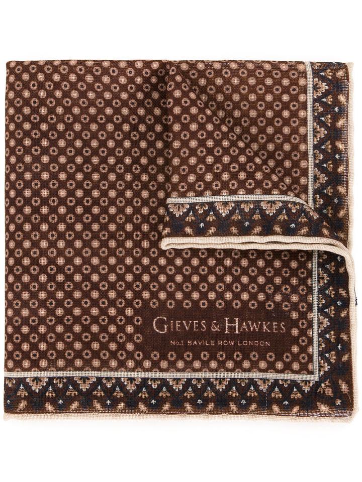 Gieves & Hawkes - Printed Scarf - Men - Wool - One Size, Wool