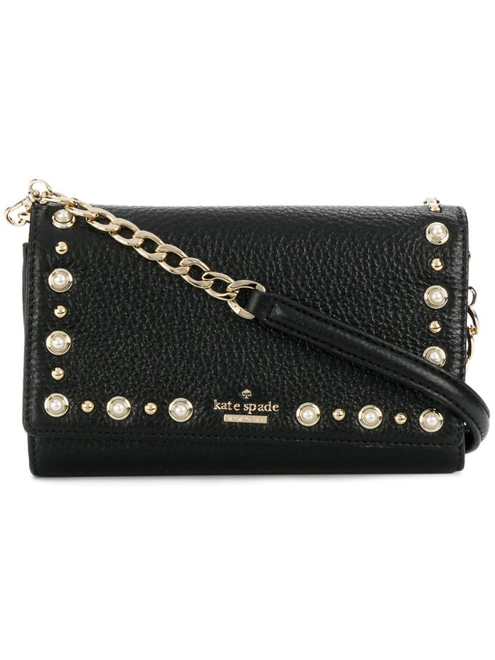 Kate Spade Studded Cross Body Bag - Black