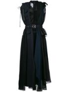 Sacai Deconstructed Belted Dress - Blue