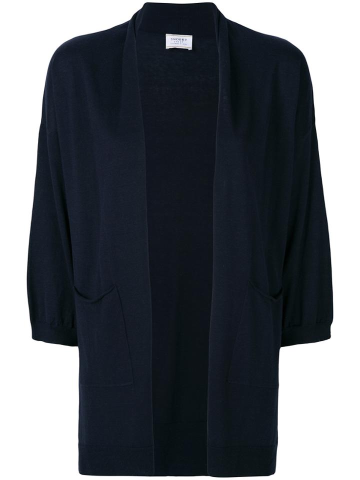 Snobby Sheep Draped Cardigan - Blue