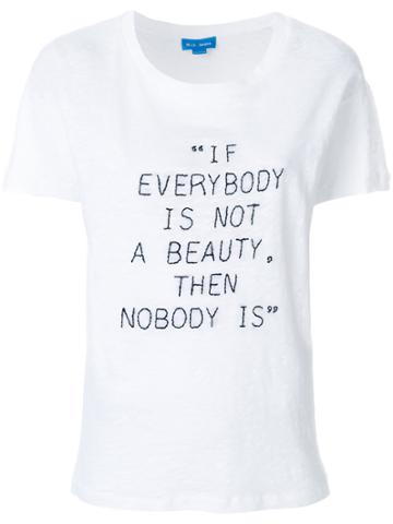 Mih Jeans Heaven Tee Customised By Marina Ontanaya - White