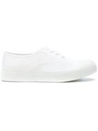 Prada Gabardine Lace-up Shoes - White