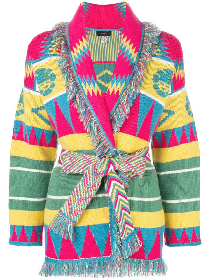 Alanui Patterned Cardigan-coat - Green