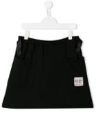 Nº21 Kids Teen Patch Pocket Skirt - Black