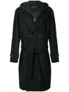 Alexander Wang Hooded Woolen Coat - Black