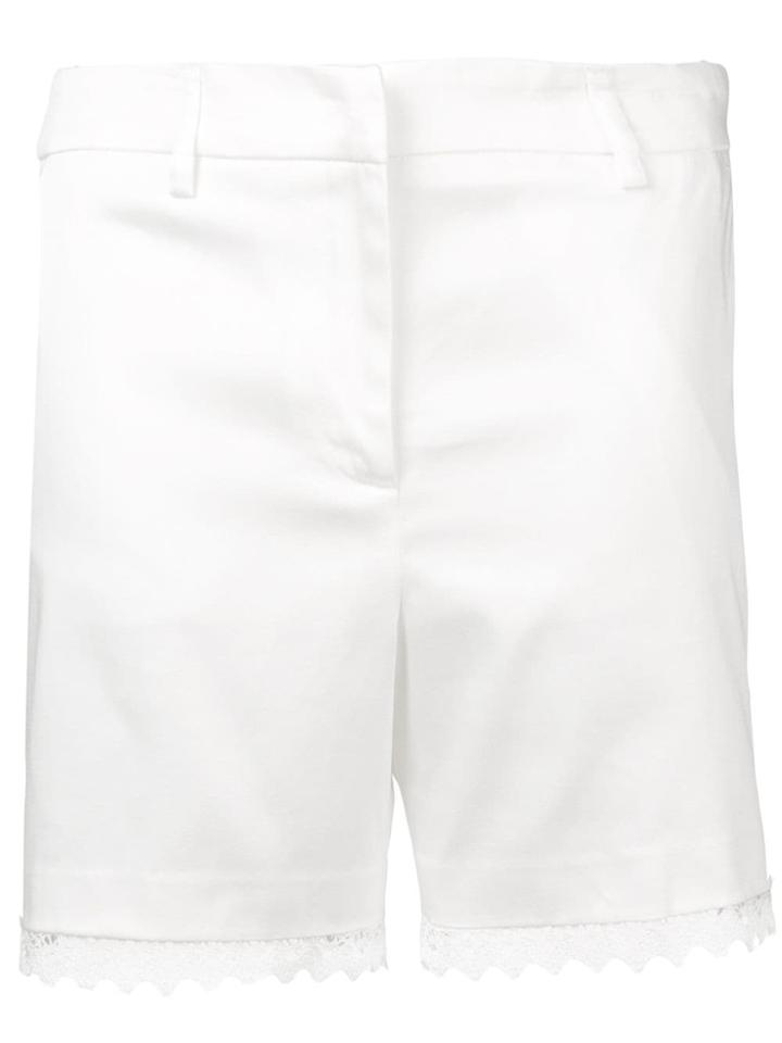 Blumarine Embroidered Shorts - White