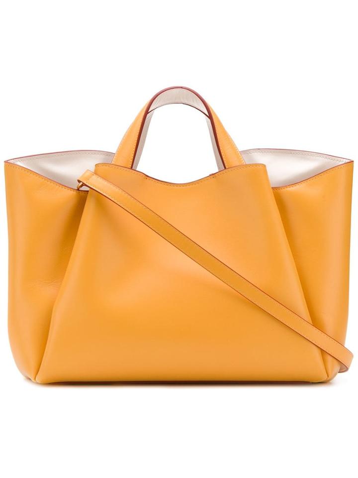 Giaquinto Contrast Trim Tote Bag - Yellow