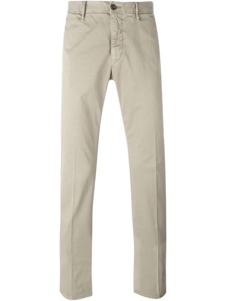 Incotex Slim Chino Trousers, Men's, Size: 38, Nude/neutrals, Cotton/spandex/elastane