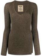 Uma Wang Slim-fit Cashmere Jumper - Brown