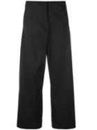 Federica Tosi - Cropped Flared Trousers - Women - Cotton/polyamide/spandex/elastane - M, Women's, Black, Cotton/polyamide/spandex/elastane