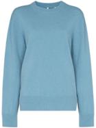 Sunflower Moon Crew-neck Jumper - Blue