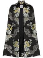 Erdem Minerva Jacquard Cape - Black