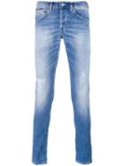 Dondup George Jeans, Men's, Size: 35, Blue, Cotton/polyester/spandex/elastane
