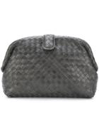 Bottega Veneta Woven Effect Clutch - Grey