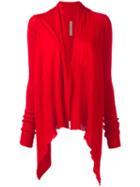 Rick Owens Medium Wrap Cardigan, Women's, Size: Large, Red, Wool