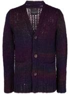 Roberto Collina Chunky Knit Cardigan - Pink & Purple