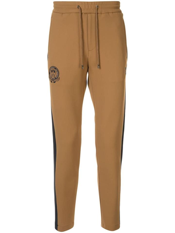 Wooyoungmi Logo Embroidered Joggers - Neutrals