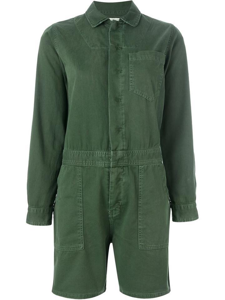 Current/elliott Jailbird Romper, Women's, Size: 0, Green, Cotton