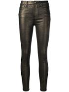 Frame High Skinny Trousers - Black