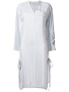 Loewe Striped Shift Dress - White