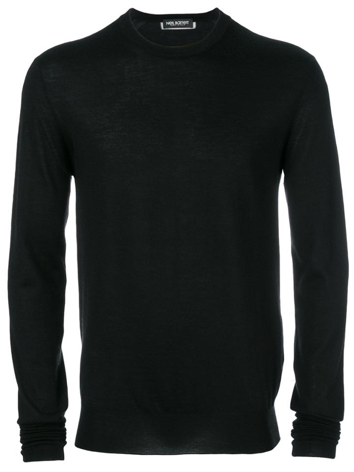 Neil Barrett Fine Knit Sweater - Black