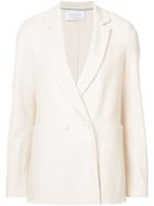 Harris Wharf London Double Breasted Blazer - White