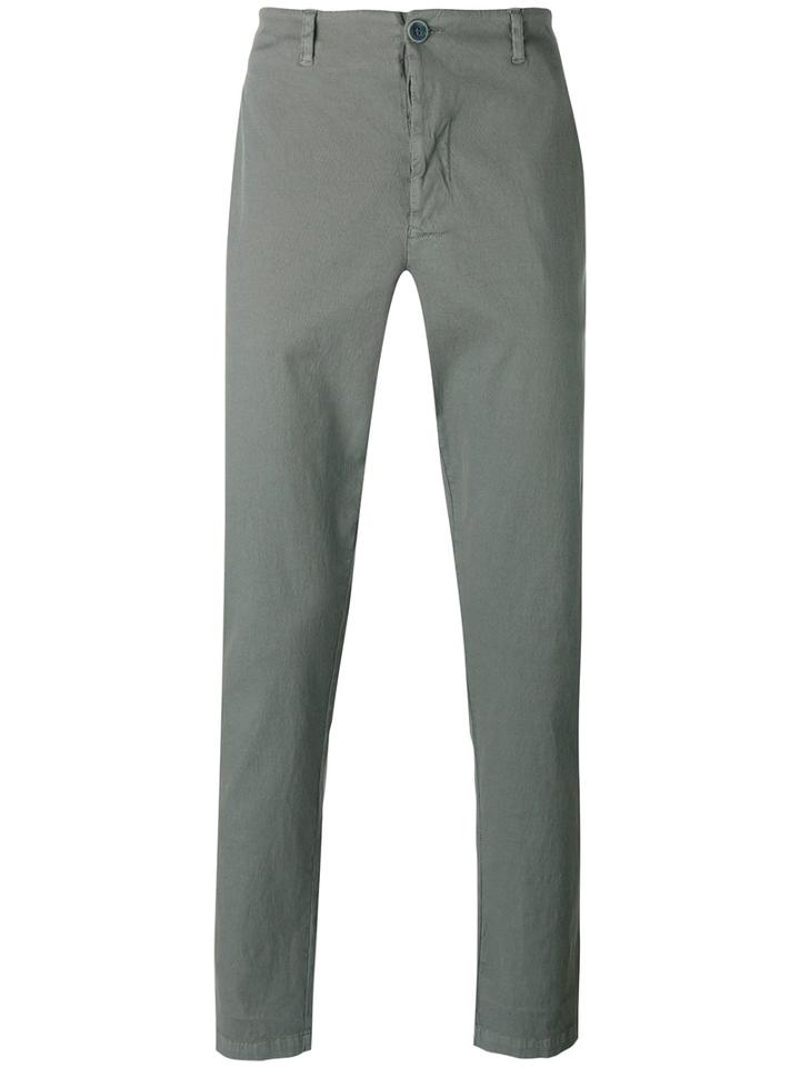 Transit - Straight-leg Trousers - Men - Silk/cotton/spandex/elastane - 50, Grey, Silk/cotton/spandex/elastane