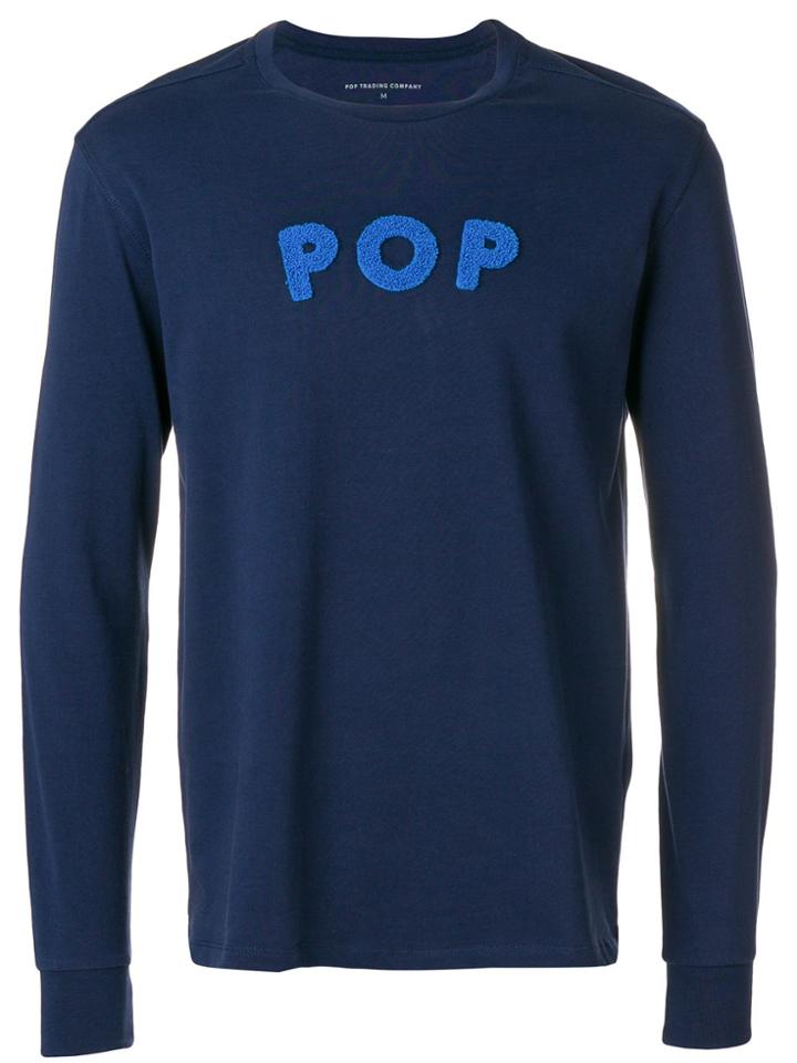 Pop Trading International Logo Appliqué Top - Blue