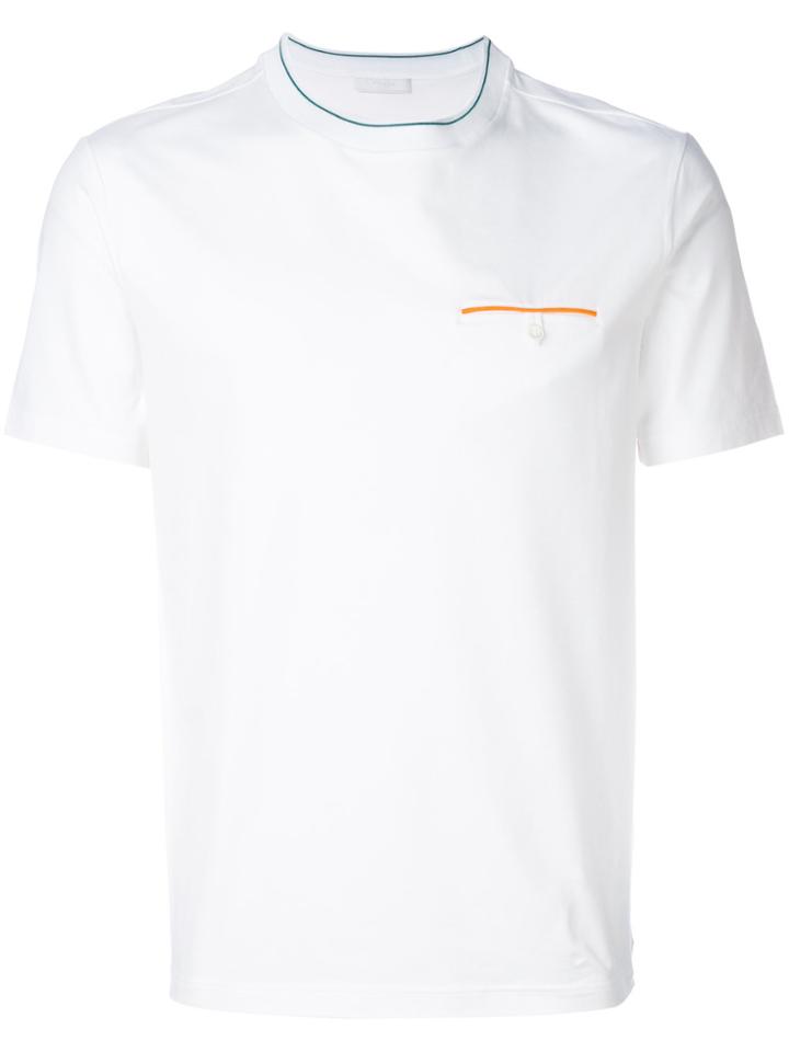 Prada Colour Trim T-shirt - White