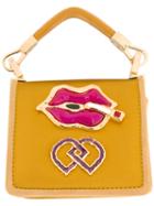 Dsquared2 - Dd Clutch Bag - Women - Suede/satin/metal - One Size, Yellow/orange, Suede/satin/metal