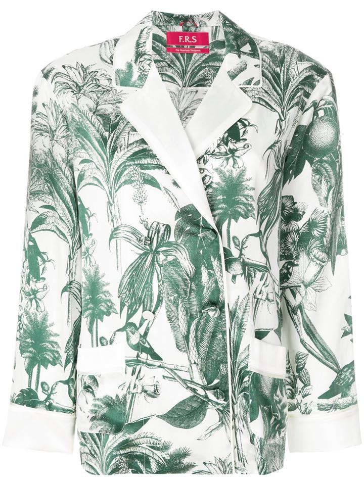 F.r.s For Restless Sleepers Tropical Print Top - Green